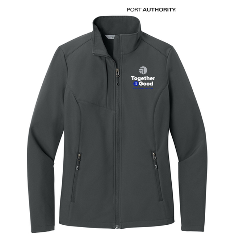 T4G Port Authority® Women’s C-FREE® Core Soft Shell - Grey Steel