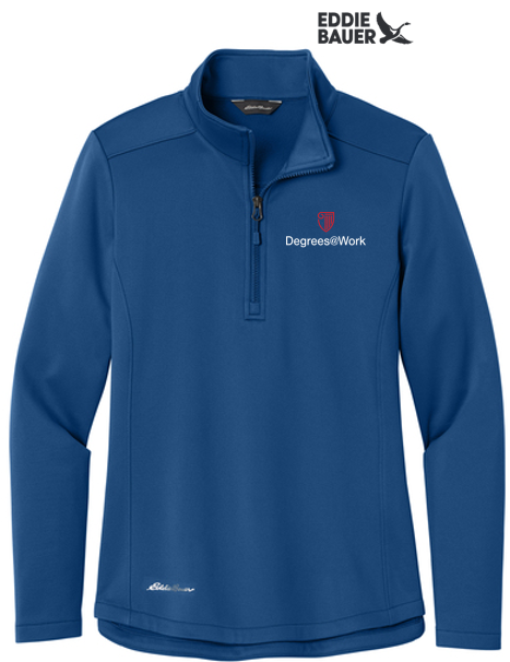 T4G Eddie Bauer® Women’s Smooth Mid Layer Fleece 1/2-Zip - Cobalt Blue