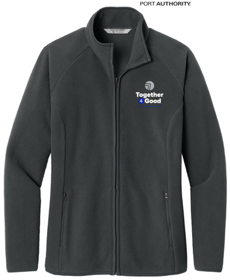T4G Port Authority® Women’s C-FREE® Raglan Fleece - Grey Steel