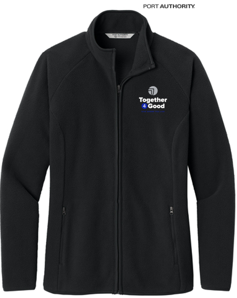 T4G Port Authority® Women’s C-FREE® Raglan Fleece - BLACK
