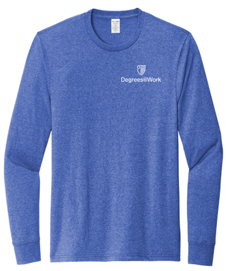 T4G Allmade® Unisex Long Sleeve Recycled Blend Tee - Reused Royal Heather