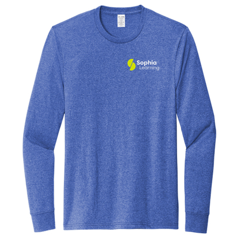 T4G Allmade® Unisex Long Sleeve Recycled Blend Tee - Reused Royal Heather