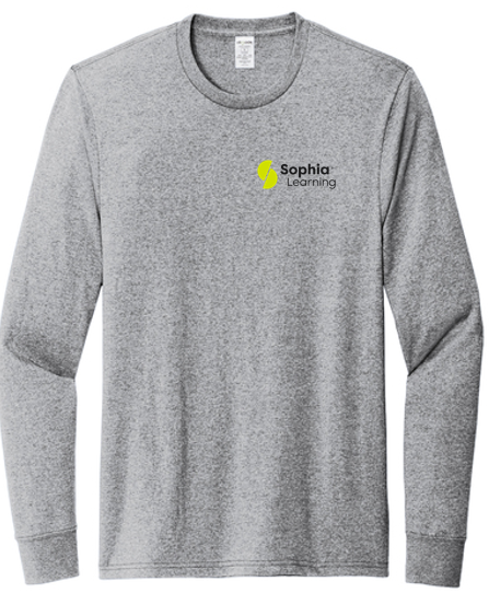 T4G Allmade® Unisex Long Sleeve Recycled Blend Tee - Remade Grey Heather