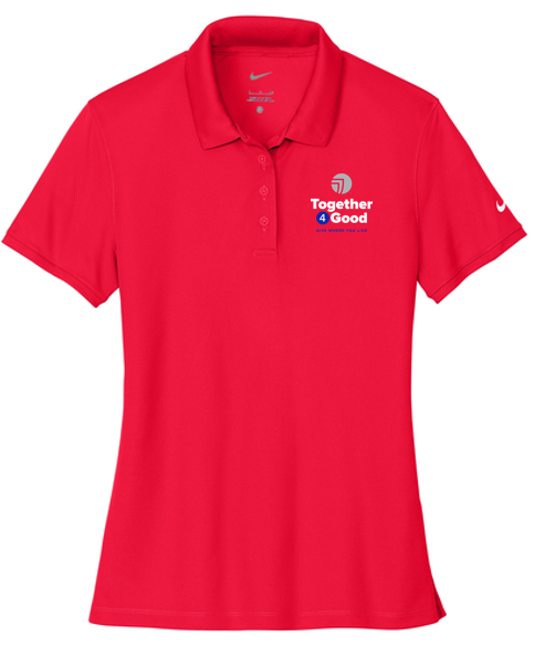 T4G Nike Women's Victory Solid Polo - University Red