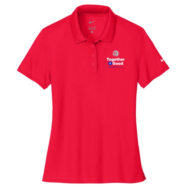 T4G Nike Women's Victory Solid Polo - University Red