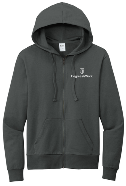 T4G Allmade® Unisex Organic French Terry Full-Zip Hoodie - Terrain Grey