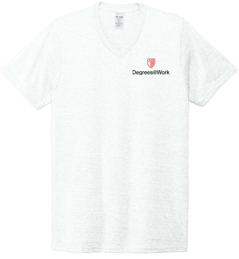 T4G Allmade® Unisex Tri-Blend V-Neck Tee - Fairly White