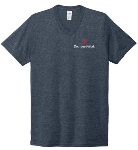 T4G Allmade® Unisex Tri-Blend V-Neck Tee - Rebel Blue