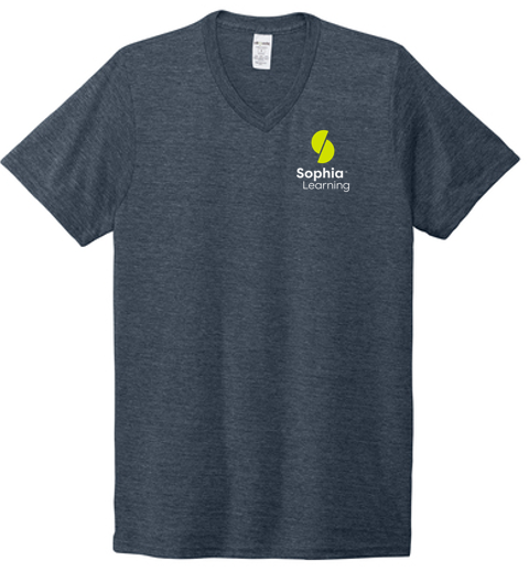 T4G Allmade® Unisex Tri-Blend V-Neck Tee - Rebel Blue