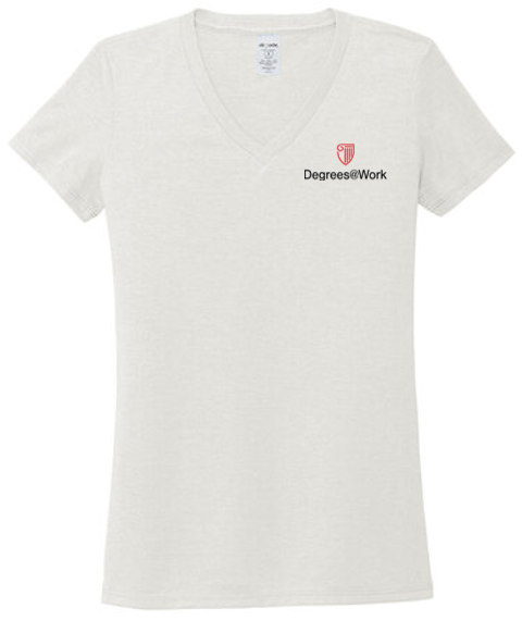 T4G Allmade® Women’s Tri-Blend V-Neck Tee - Fairly White