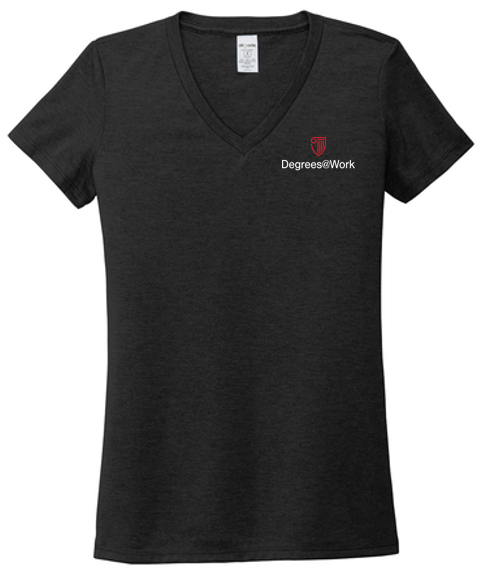 T4G Allmade® Women’s Tri-Blend V-Neck Tee - Space Black