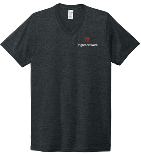 T4G Allmade® Unisex Tri-Blend V-Neck Tee - Space Black