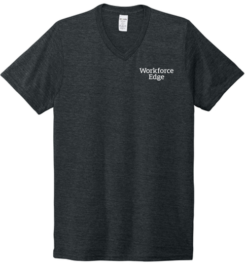 T4G Allmade® Unisex Tri-Blend V-Neck Tee - Space Black