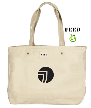 T4G FEED Organic Cotton Weekend Tote - Natural