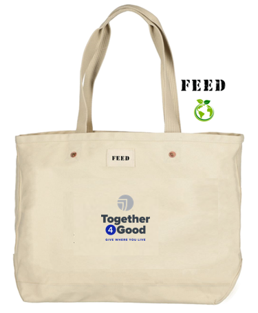T4G FEED Organic Cotton Weekend Tote - Natural