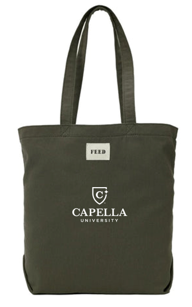 T4G FEED Organic Cotton Shopper Tote - Olive