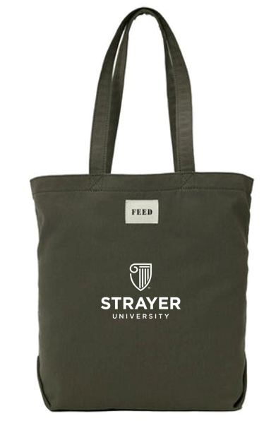 T4G FEED Organic Cotton Shopper Tote - Olive