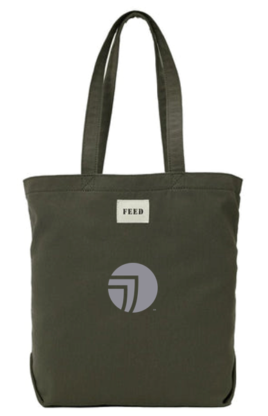 T4G FEED Organic Cotton Shopper Tote - Olive