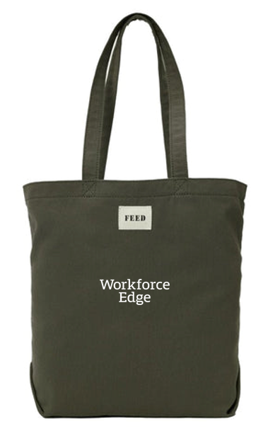 T4G FEED Organic Cotton Shopper Tote - Olive
