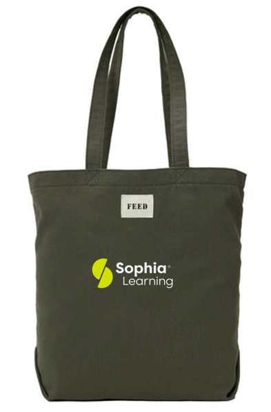 T4G FEED Organic Cotton Shopper Tote - Olive