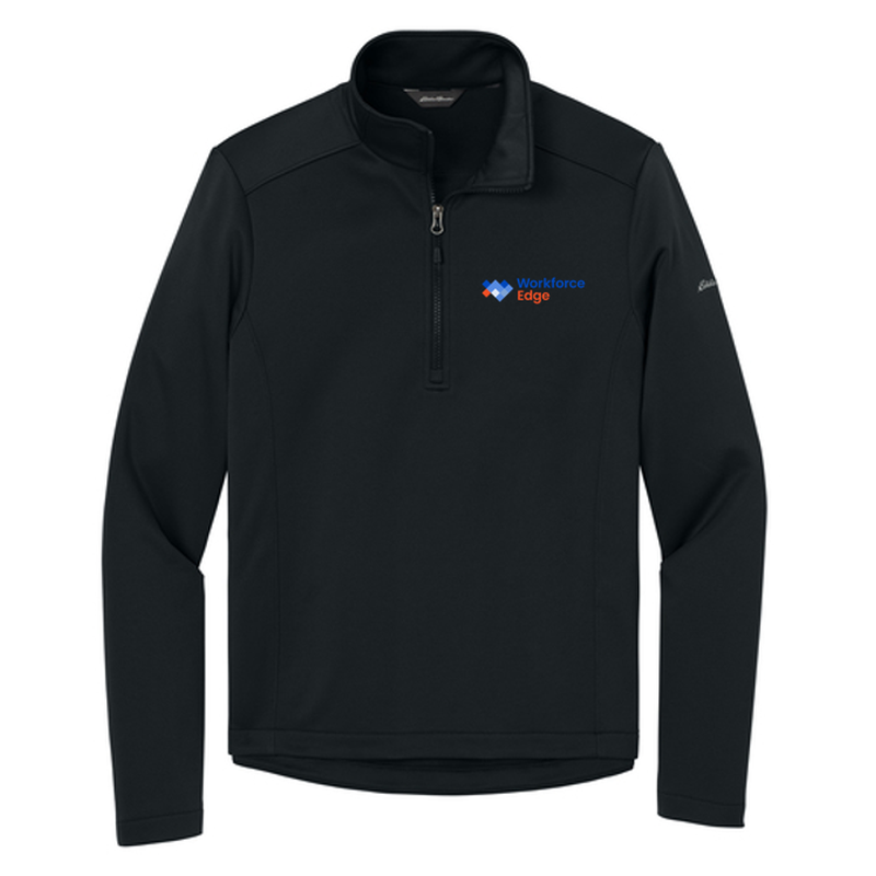 T4G Eddie Bauer® Smooth Mid Layer Fleece 1/2-Zipe - BLACK