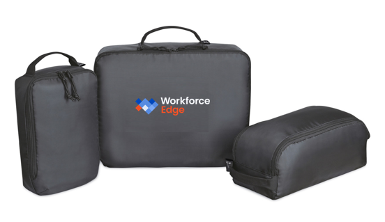 T4G Renew rPET 3 Piece Packing Cube Set - BLACK