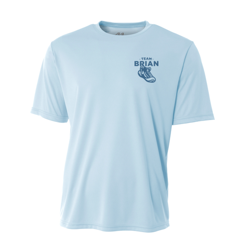 SEI TEAM BRIAN A4 Cooling Performance Short Sleeve Tee - Pastel Blue