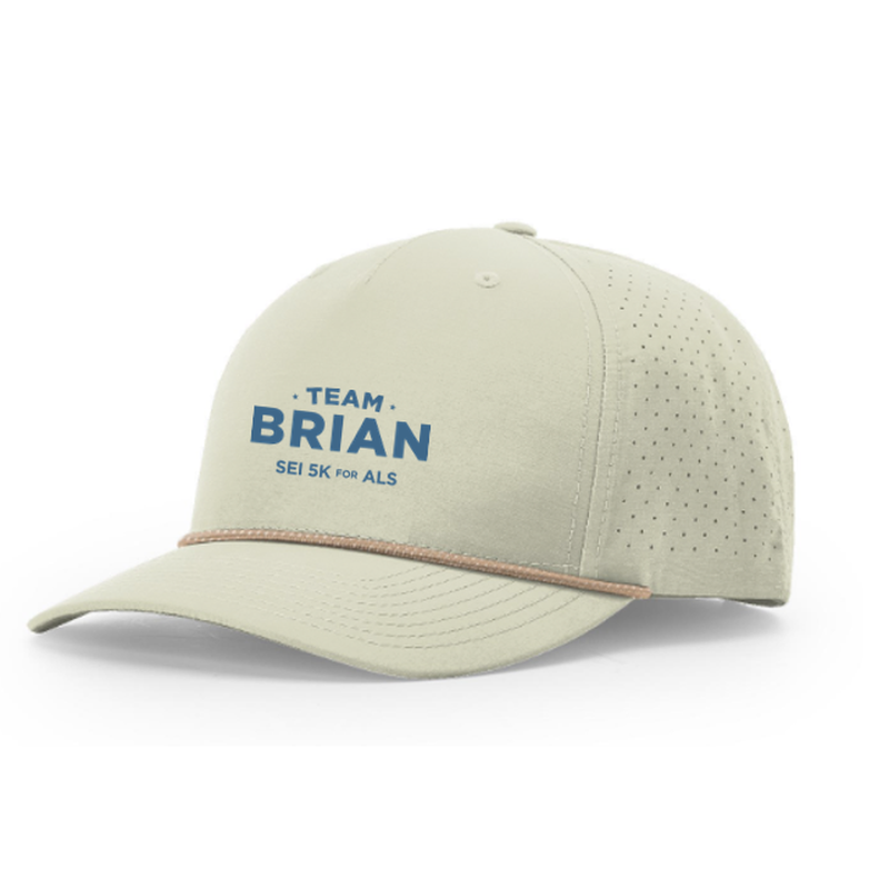 SEI TEAM BRIAN RICHARDSON LASER PERF PERFORMANCE ROPE CAP - Oat Milk/Elmwood-White