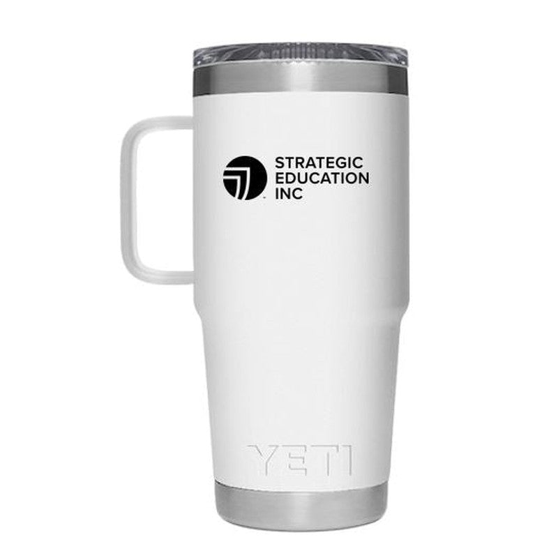 NEW SEI RAMBLER® 20 OZ TRAVEL MUG WITH STRONGHOLD™ LID - White