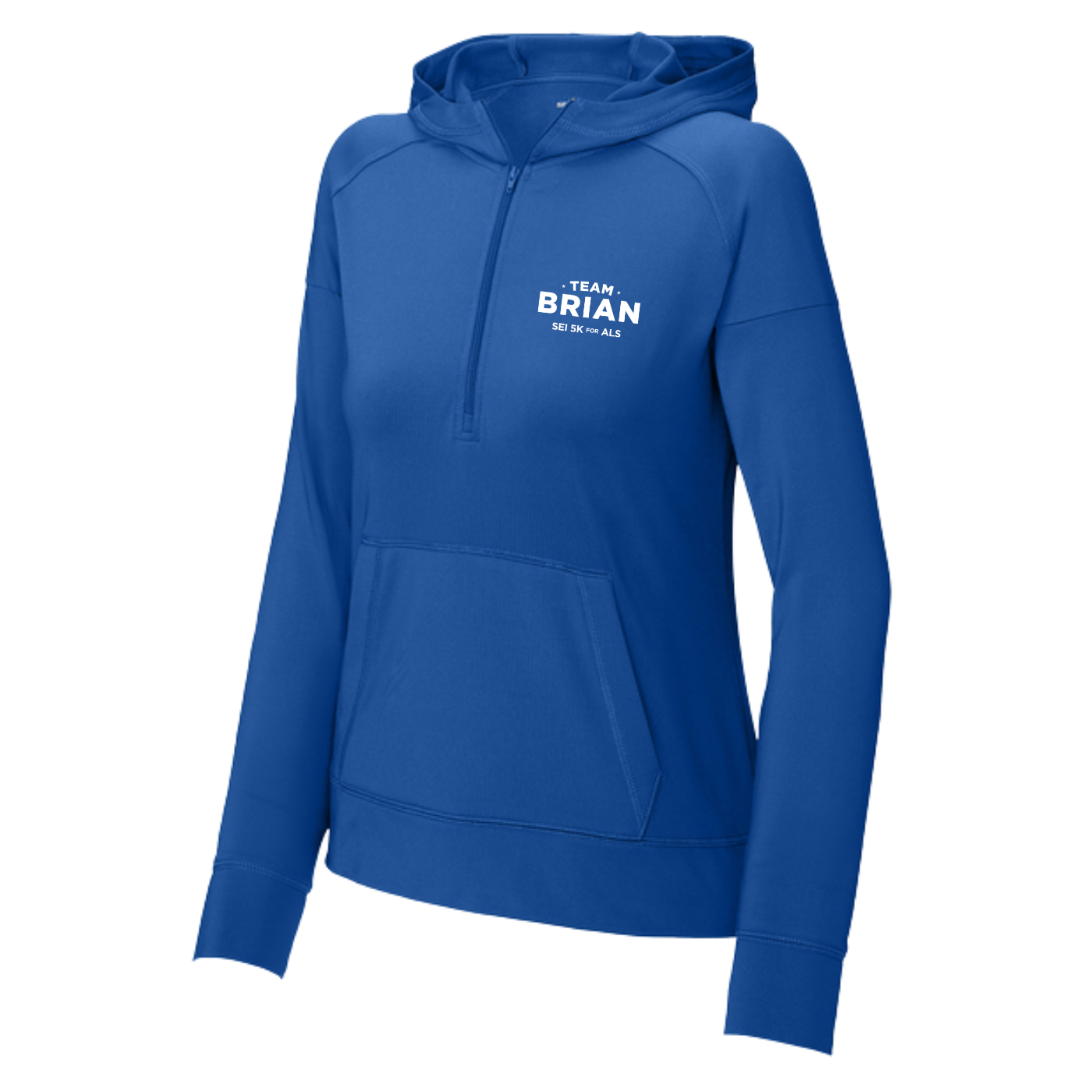 SEI TEAM BRIAN Sport-Tek® Women's Sport-Wick® Stretch 1/2-Zip Hoodie - True Royal