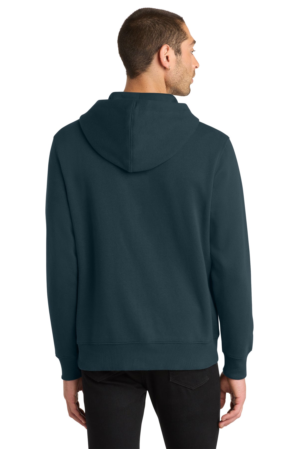 SEI-District® Perfect Weight® Fleece Full-Zip Hoodie - Navy