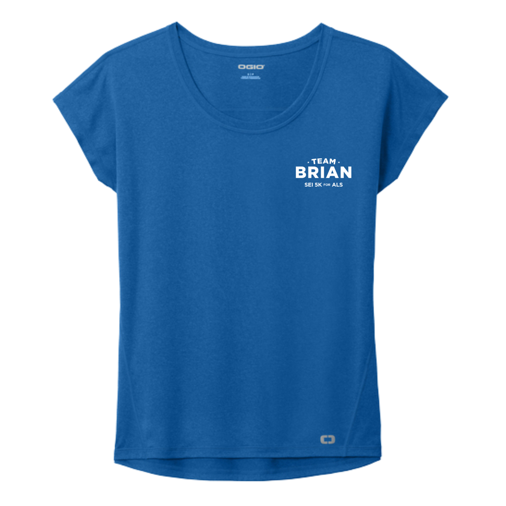 SEI TEAM BRIAN OGIO® Women's Pulse Dolman Tee - Electric Blue
