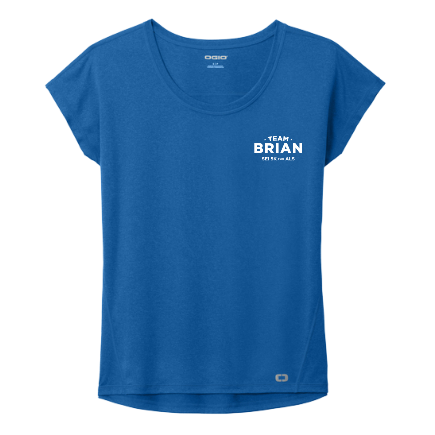 SEI TEAM BRIAN OGIO® Women's Pulse Dolman Tee - Electric Blue