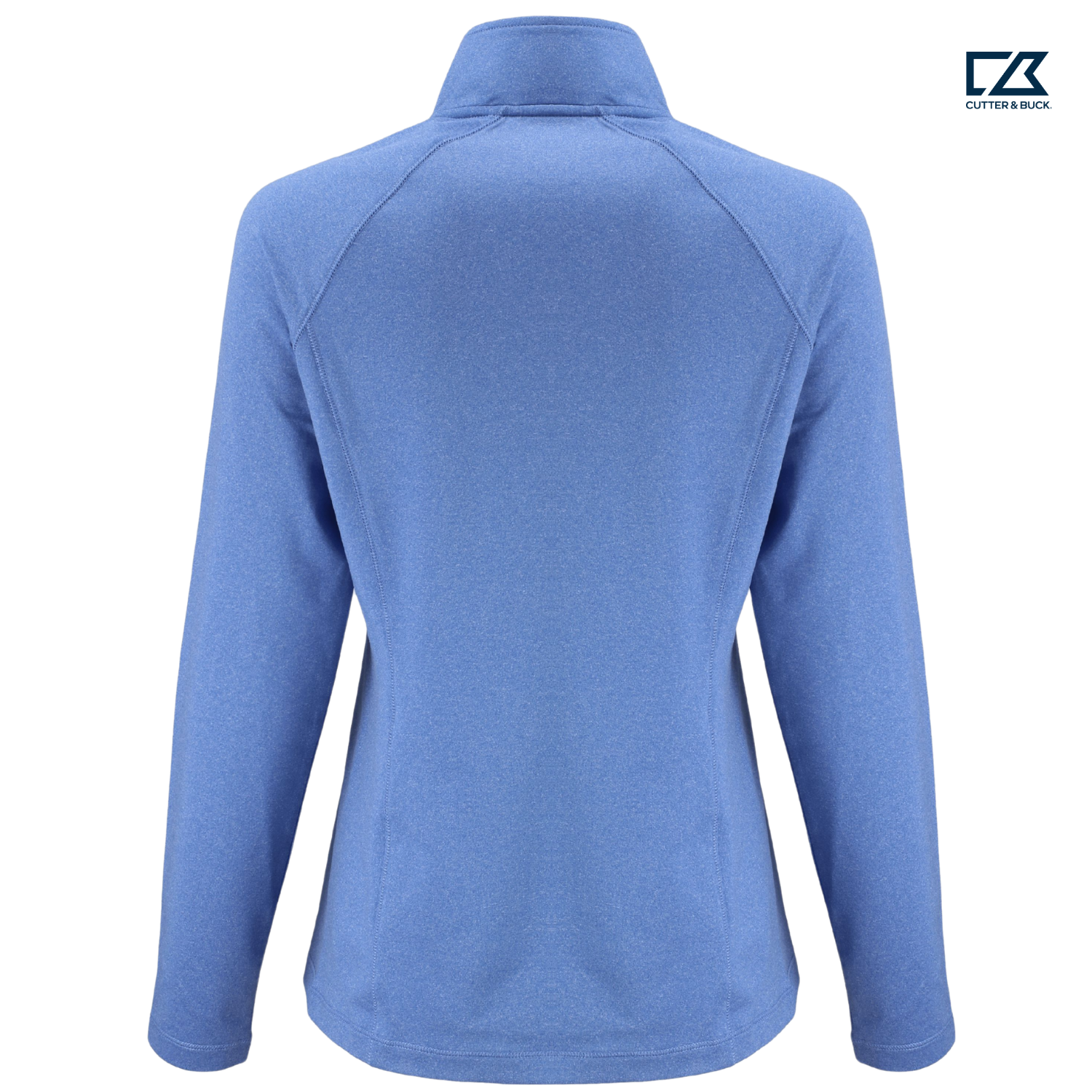 SEI Clique Dash Recycled Women's Quarter Zip Sweatshirt - Royal Blue Heather
