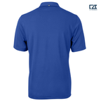 SEI Cutter & Buck Virtue Recycled Featherlight Pique Mens Polo - Tour Blue