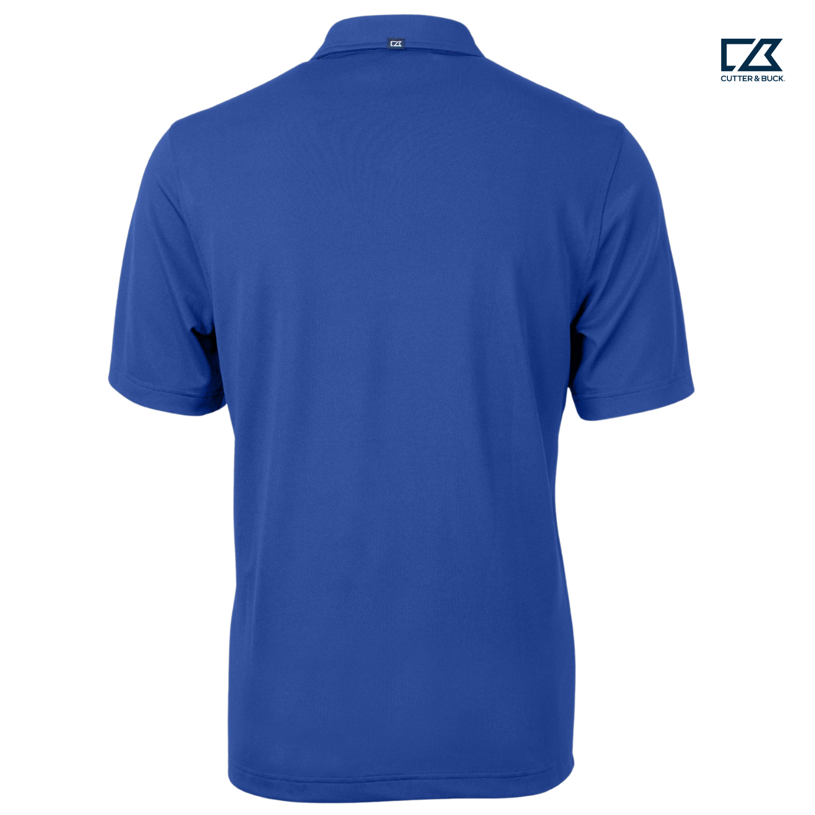 SEI Cutter & Buck Virtue Recycled Featherlight Pique Mens Polo - Tour Blue