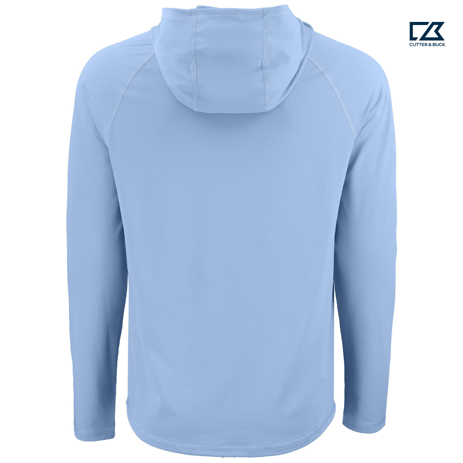 SEI Cutter & Buck Prospect Recycled Featherlight Stretch Mens Hooded Pullover - Atlas Blue