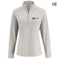 SEI Clique Dash Recycled Women's Quarter Zip Sweatshirt - Silver Grey Heather