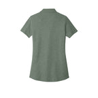 T4G Port Authority® Women's C-FREE® Cotton Blend Pique Polo - Dark Green Heather