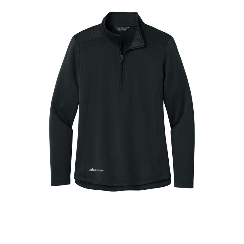 T4G Eddie Bauer® Women’s Smooth Mid Layer Fleece 1/2-Zip - BLACK