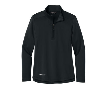 T4G Eddie Bauer® Women’s Smooth Mid Layer Fleece 1/2-Zip - BLACK