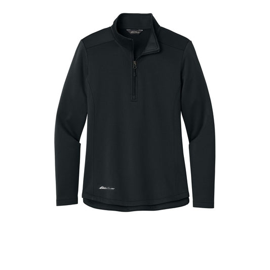 T4G Eddie Bauer® Women’s Smooth Mid Layer Fleece 1/2-Zip - BLACK