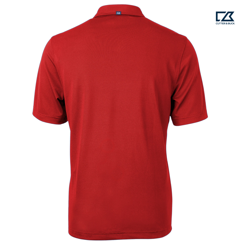 SEI Cutter & Buck Virtue Recycled Featherlight Pique Mens Polo - Red