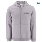 SEI Clique Drive Recycled Unisex Full Zip Hooded Sweatshirt - Grey Melange