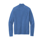 NEW - Brooks Brothers® Cotton Stretch 1/4-Zip Sweater - Charter Blue Heather
