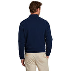 NEW Brooks Brothers® Cotton Stretch 1/4-Zip Sweater - Navy Blazer