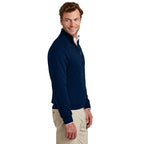 NEW Brooks Brothers® Cotton Stretch 1/4-Zip Sweater - Navy Blazer