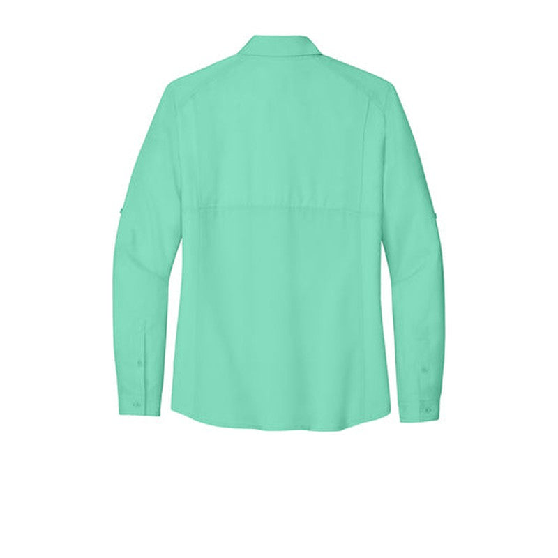 SEI Port Authority® Ladies Long Sleeve UV Daybreak Shirt - Bright Seafoam