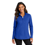 SEI Port Authority® Ladies C-FREE® Double Knit 1/4-Zip - True Royal