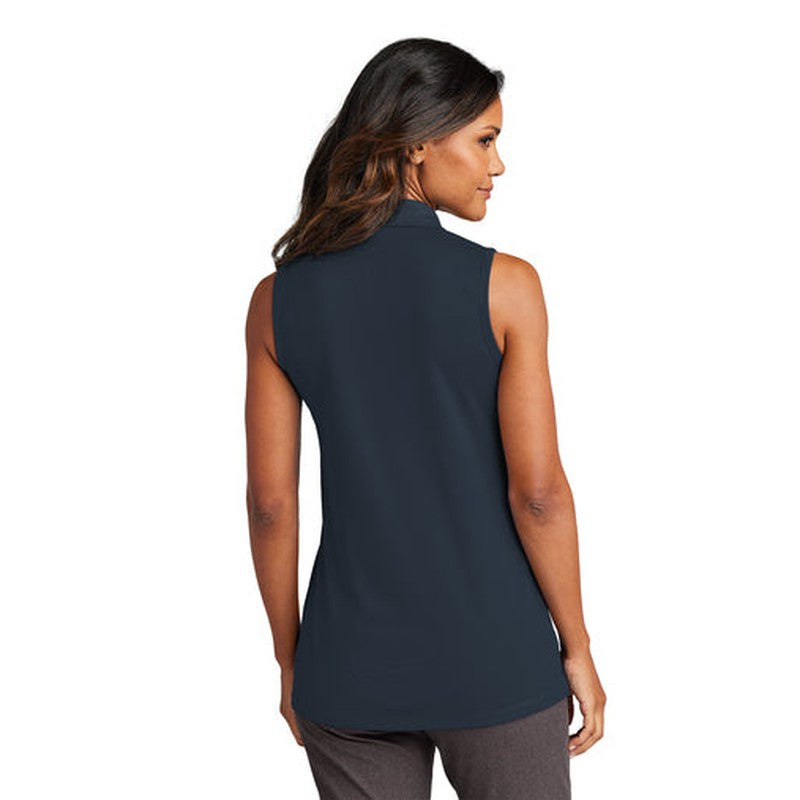SEI Port Authority® Ladies Dry Zone® UV Micro-Mesh Sleeveless Polo - River Blue Navy